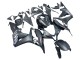 Carenagem Moto Honda CBR600RR 2007-2008 - Preto Fosco Branco Repsol