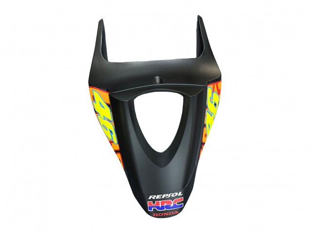 Carenagens Moto Honda CBR600RR 2007-2008 - Preto Fosco Laranja Vermelho Rossi Repsol 46