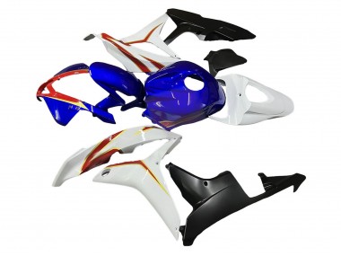 Carenagens Moto Honda CBR600RR 2007-2008 - Branco Azul Vermelho Preto Brilhante