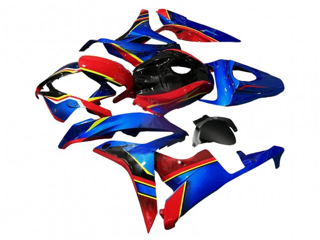 Carenagens Moto Honda CBR600RR 2007-2008 - Azul Vermelho Amarelo Preto Brilhante