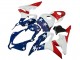 Carenagens Moto Honda CBR600RR 2007-2008 - Branco Azul Vermelho Estrela
