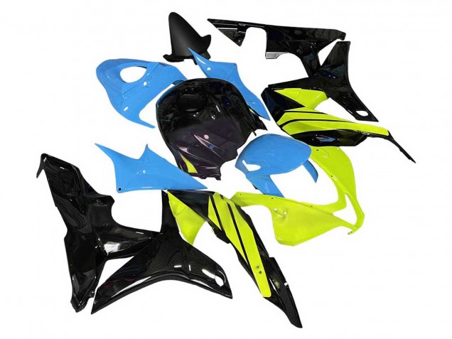Carenagens Moto Honda CBR600RR 2007-2008 - Azul Amarelo Preto Brilhante