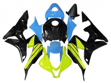 Carenagens Moto Honda CBR600RR 2007-2008 - Azul Amarelo Preto Brilhante