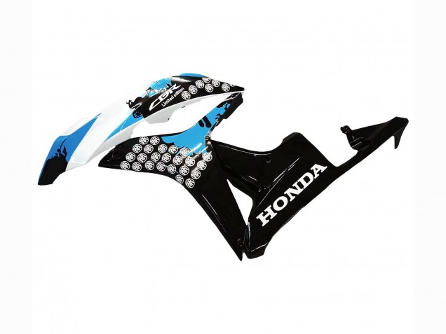 Carenagens Moto Honda CBR600RR 2007-2008 - Branco Azul Claro Preto Brilhante