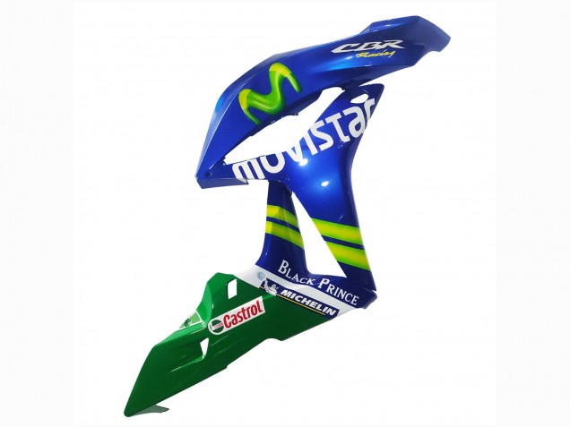 Carenagens Moto Honda CBR600RR 2007-2008 - Azul Verde MoviStar Castrol
