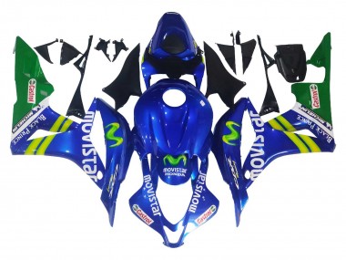 Carenagens Moto Honda CBR600RR 2007-2008 - Azul Verde MoviStar Castrol