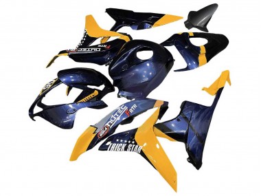 Carenagens Moto Honda CBR600RR 2007-2008 - Laranja Azul Escuro Trick Star 06
