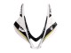 Carenagem Moto Honda CBR600RR 2007-2008 - Branco Ouro Preto Brilhante Playboy