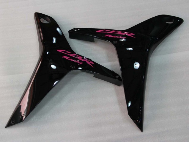 Carenagens Moto Honda CBR600RR 2007-2008 - Rosa Preto Brilhante Corrida
