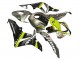 Carenagens Moto Honda CBR600RR 2007-2008 - Cinzento Fluorescent Amarelo Tubarão