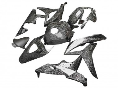 Carenagens Moto Honda CBR600RR 2007-2008 - Preto Forjado Fibra de Carbono