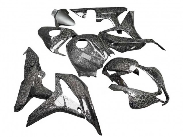Carenagens Moto Honda CBR600RR 2007-2008 - Preto Forjado Fibra de Carbono
