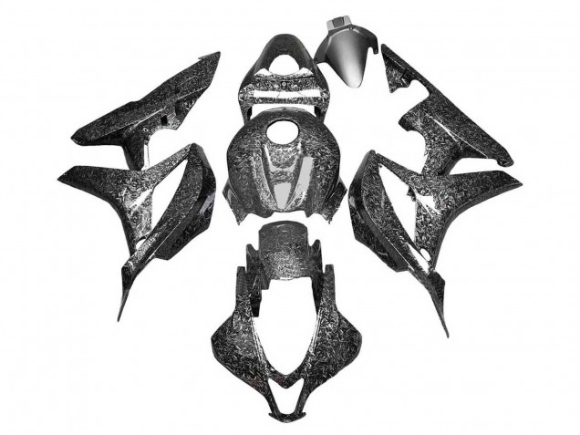 Carenagens Moto Honda CBR600RR 2007-2008 - Preto Forjado Fibra de Carbono