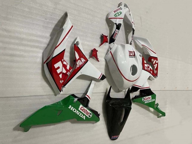 Carenagens Moto Honda CBR600RR 2007-2008 - Branco Verde Vermelho Castrol