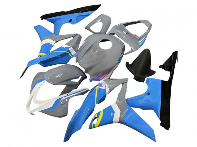 Carenagens Moto Honda CBR600RR 2007-2008 - Nardo Cinzento Azul Branco Preto Brilhante