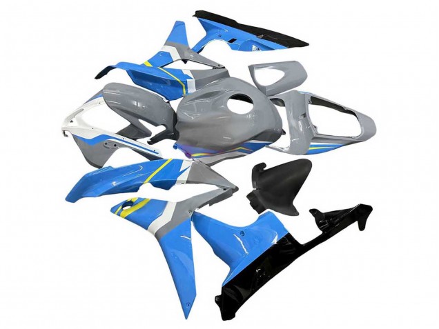 Carenagens Moto Honda CBR600RR 2007-2008 - Nardo Cinzento Azul Branco Preto Brilhante
