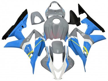 Carenagens Moto Honda CBR600RR 2007-2008 - Nardo Cinzento Azul Branco Preto Brilhante