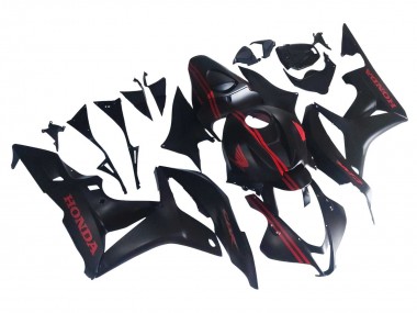 Carenagens Moto Honda CBR600RR 2007-2008 - Preto Fosco Vermelho