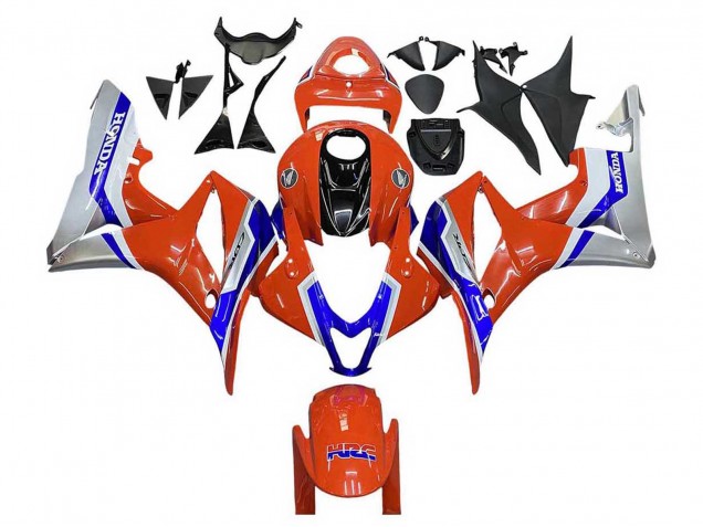 Carenagens Moto Honda CBR600RR 2007-2008 - Prata Azul Vermelho HRC