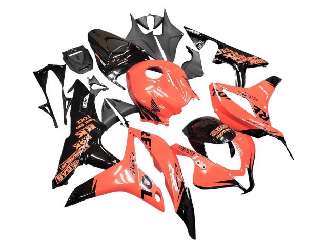 Carenagens Moto Honda CBR600RR 2007-2008 - Laranja Preto Brilhante Repsol