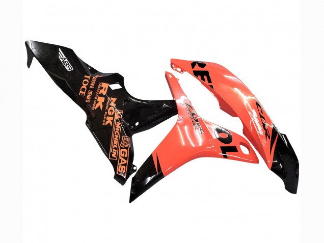 Carenagens Moto Honda CBR600RR 2007-2008 - Laranja Preto Brilhante Repsol