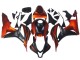 Carenagem Moto Honda CBR600RR 2007-2008 - Laranja Preto Fosco