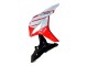 Carenagem Moto Honda CBR600RR 2007-2008 - Branco Vermelho Preto Brilhante