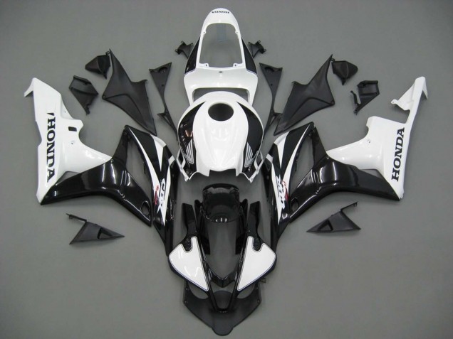 Carenagens Moto Honda CBR600RR 2007-2008 - Branco Preto Corrida