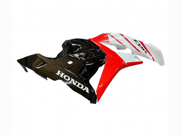 Carenagem Moto Honda CBR600RR 2009-2012 - Branco Vermelho Preto Brilhante