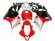 Carenagem Moto Honda CBR600RR 2009-2012 - Branco Vermelho Preto Brilhante