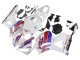 Carenagem Moto Honda CBR600RR 2013-2023 - Branco Vermelho Azul HRC