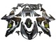 Carenagens Moto Kawasaki ZX10R 2006-2007 - Cinzento Amarelo Preto Brilhante Monstro Elf