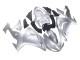 Carenagens Moto Kawasaki ZX10R 2006-2007 - Prata Preto Ninja