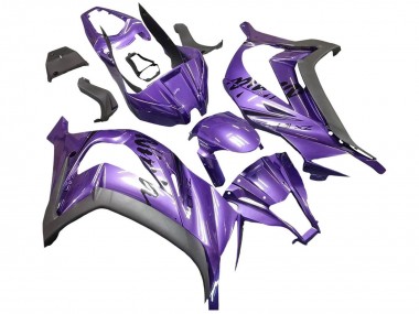 Carenagem Moto Kawasaki ZX10R 2011-2015 - Roxo Preto Fosco