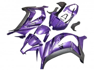 Carenagem Moto Kawasaki ZX10R 2011-2015 - Roxo Preto Fosco