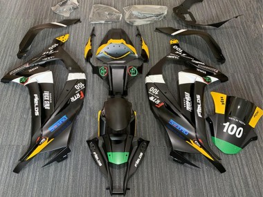 Carenagens Moto Kawasaki ZX10R 2011-2015 - Preto Fosco Branco Amarelo Verde Elf Trick Star Frtr 100
