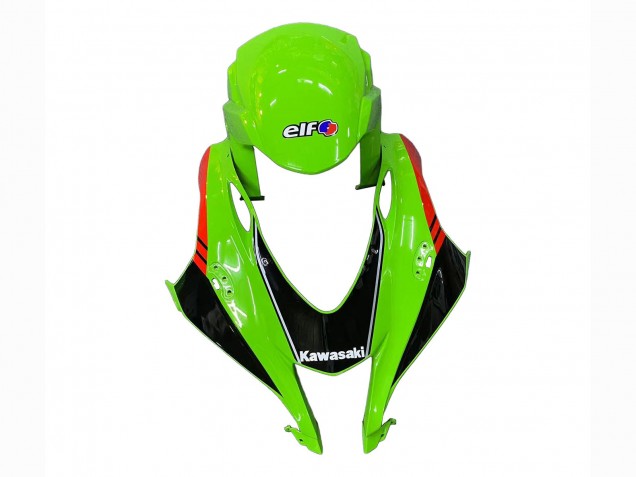 Carenagens Moto Kawasaki ZX10R 2016-2020 - Verde Vermelho Cinzento