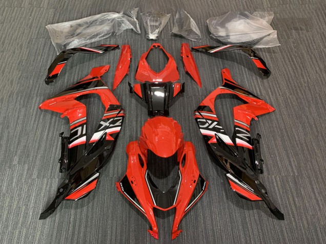 Carenagem Moto Kawasaki ZX10R 2016-2020 - Vermelho Preto Brilhante