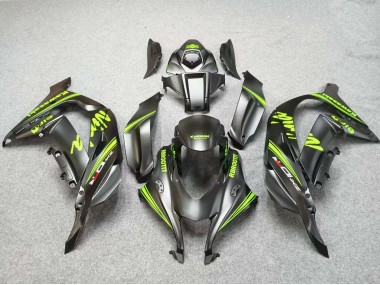 Carenagens Moto Kawasaki ZX10R 2016-2020 - Preto Fosco Verde