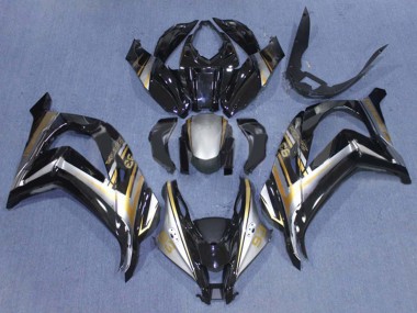 Carenagens Moto Kawasaki ZX10R 2016-2020 - Preto Brilhante Prata Ouro 93