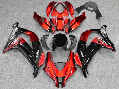 Carenagens Moto Kawasaki ZX10R 2016-2020 - Vermelho Preto Brilhante