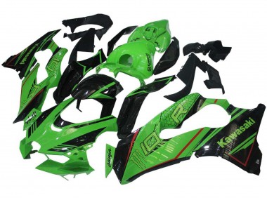 Carenagens Moto Kawasaki ZX10R 2021-2025 - Verde Preto Brilhante