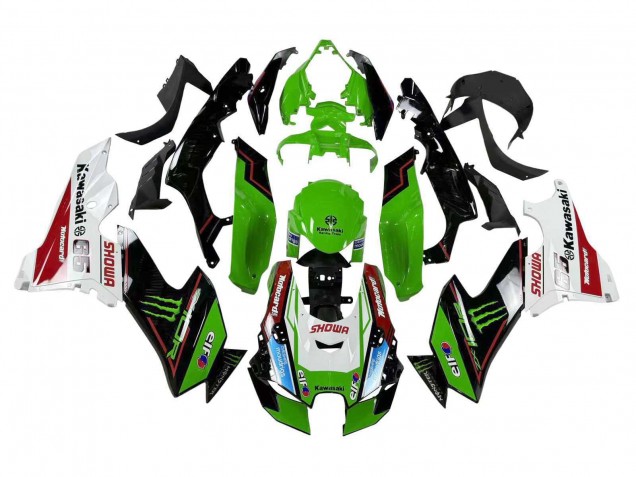 Carenagens Moto Kawasaki ZX10R 2021-2025 - Verde Preto Branco Vermelho Azul Showr Elf Monstro