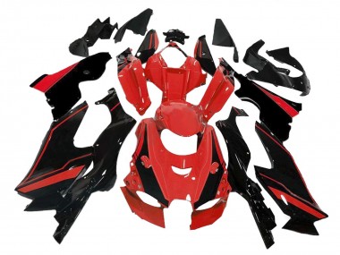 Carenagens Moto Kawasaki ZX10R 2021-2025 - Vermelho Preto Brilhante