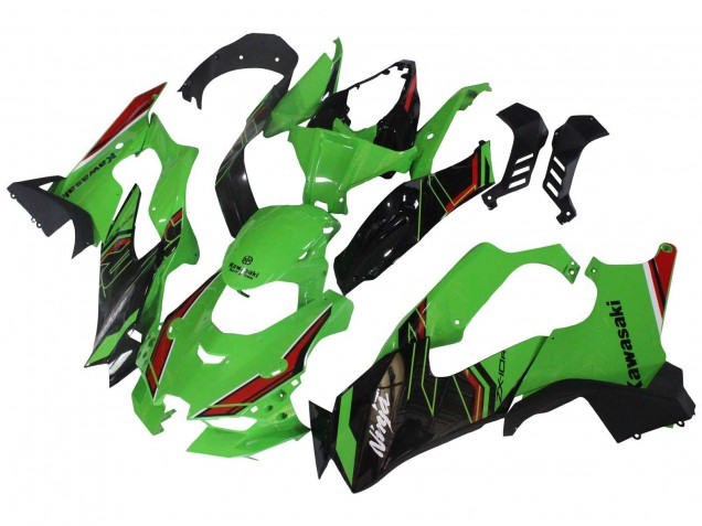 Carenagens Moto Kawasaki ZX10R 2021-2025 - Verde Preto Vermelho