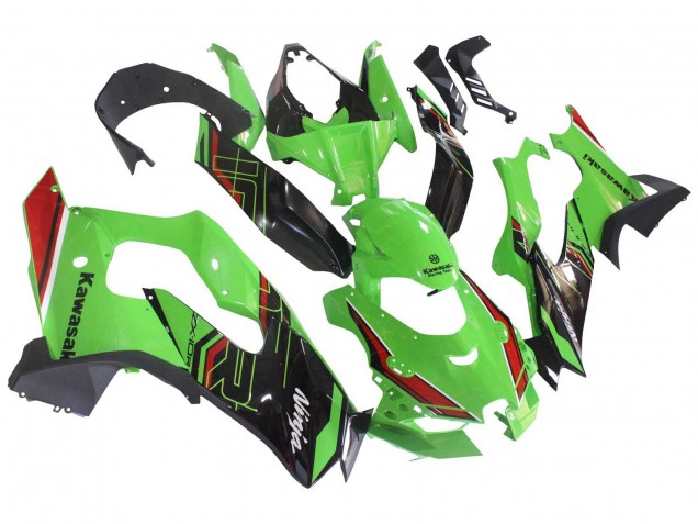 Carenagens Moto Kawasaki ZX10R 2021-2025 - Verde Preto Vermelho