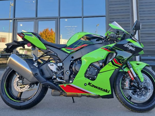Carenagens Moto Kawasaki ZX10R 2021-2025 - Verde Preto Vermelho