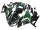 Carenagens Moto Kawasaki ZX14R ZZR1400 2012-2024 - Verde Preto Brilhante Listra