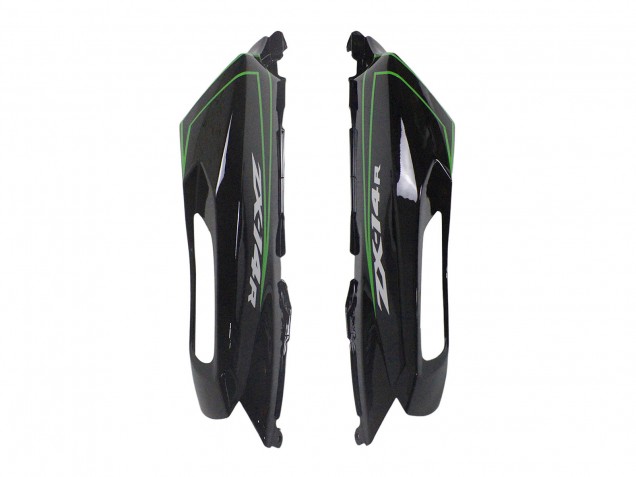 Carenagens Moto Kawasaki ZX14R ZZR1400 2012-2024 - Verde Preto Brilhante Listra