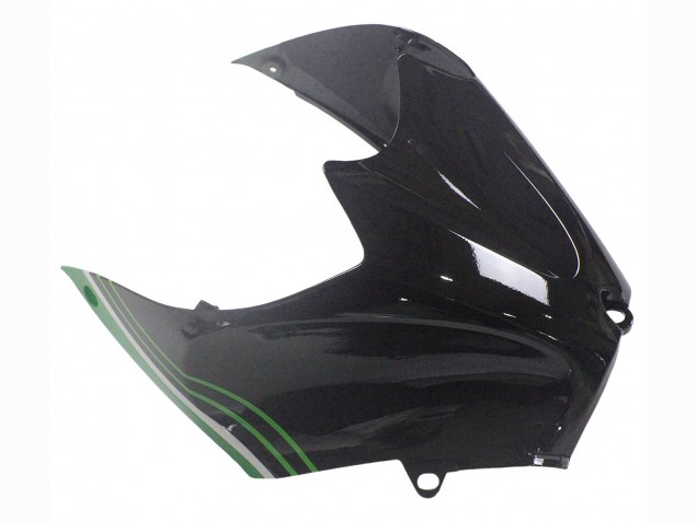 Carenagens Moto Kawasaki ZX14R ZZR1400 2012-2024 - Verde Preto Brilhante Listra